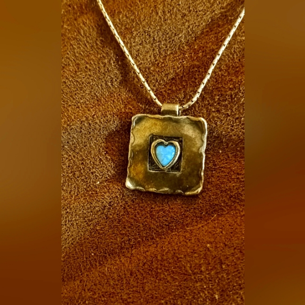 Vintage Silver Pendant Necklace